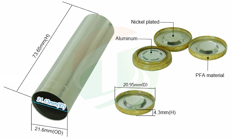 Lithium Ion Cell 21700 Cylinder Battery Case