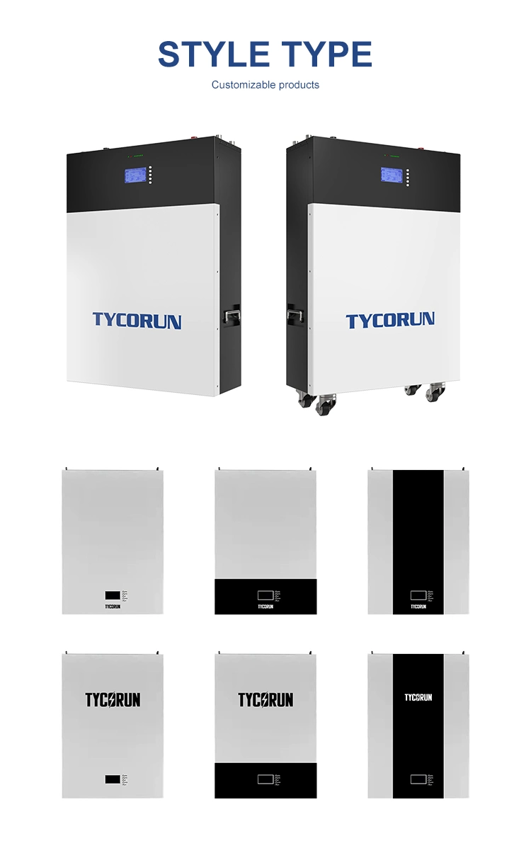 Tycorun Rechargeable Lithium Solar Battery Pack 48V 50ah 100ah 150ah 200ah 400ah 500ah Li-ion/Lithium Ion LiFePO4 Battery for UPS Inverter Energy Storage