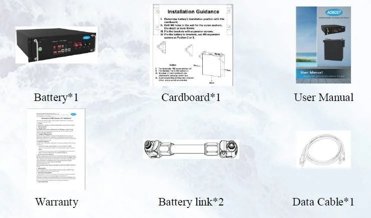 Aobo 2.4kwh Bess Rechargeable Solar Charger Renewable Energy System Solar Battery Power Bank Lithium LFP Battery Ess.