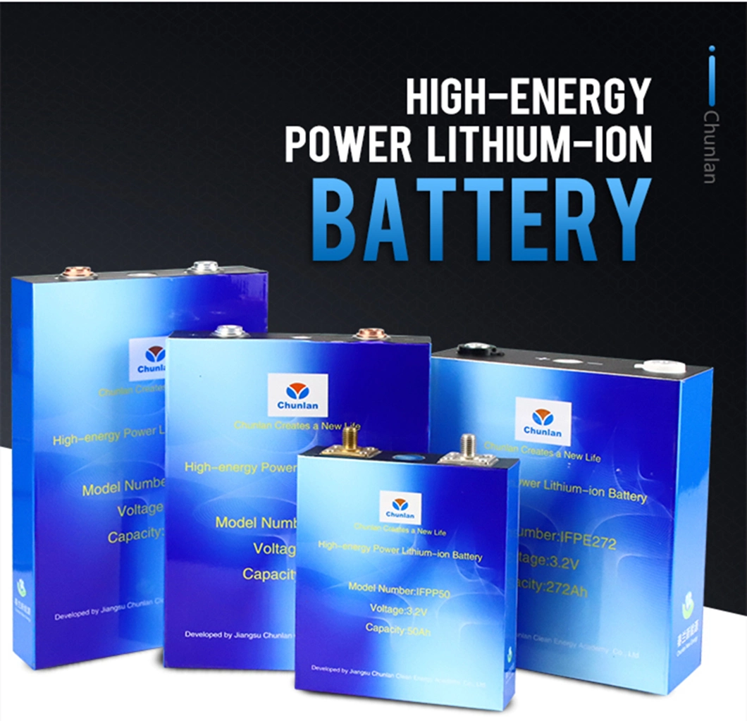 Lithium Battery Cells LiFePO4 3.2V 50ah Li-ion Battery 3500 Cycle Rechargeable Solar Lithium Battery for Boats EV